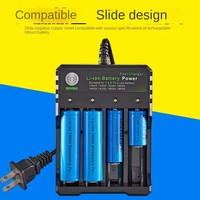 18650 Li-ion Battery Charger 4 Slots AC 110V 220V EU/US Dual For 18500 Charging 3.7V 4.2V Rechargeable Charge for 18350