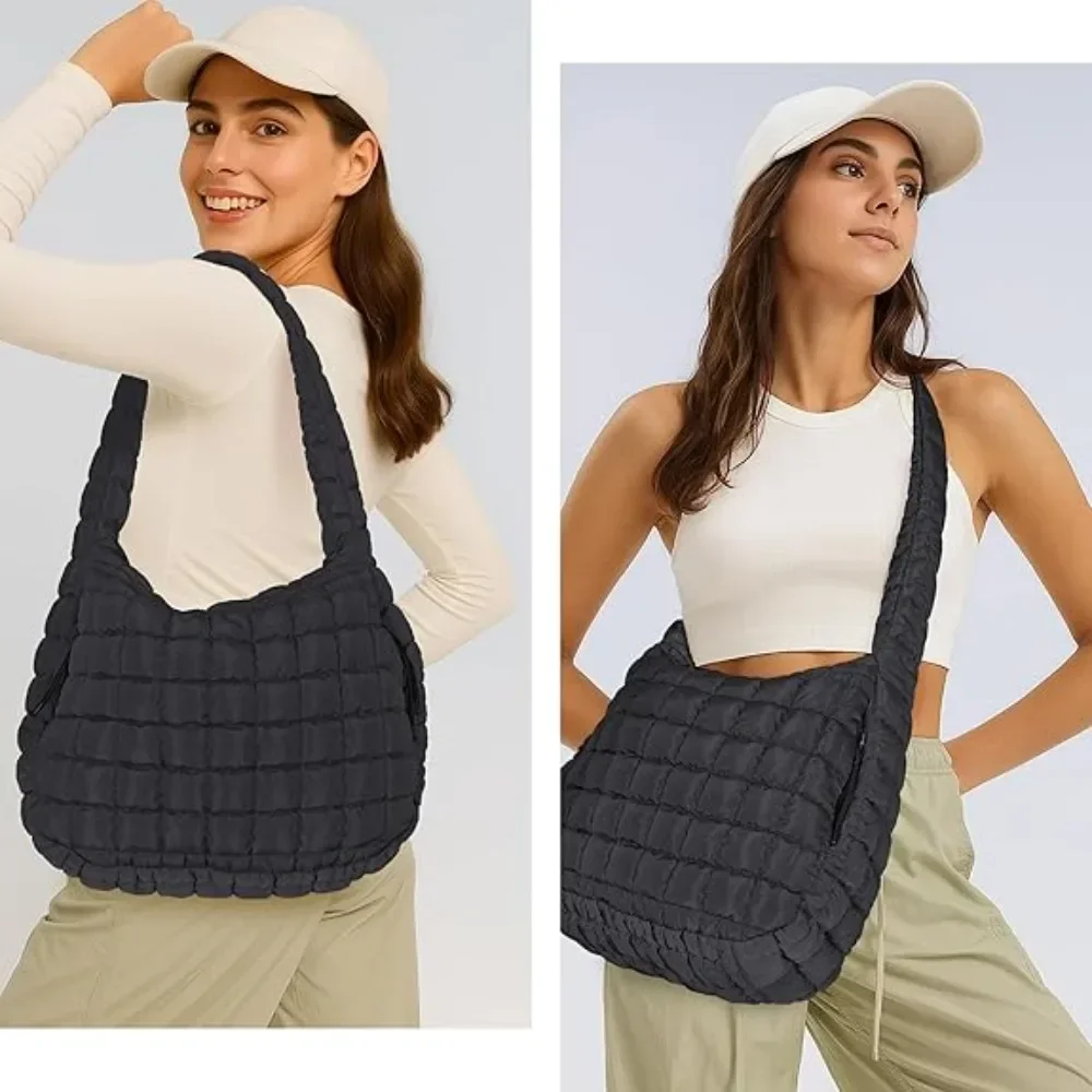 

Korean version of the new bag dumpling bag commuter messenger women's cloud bag folds large bag versatile bubble capacity bag