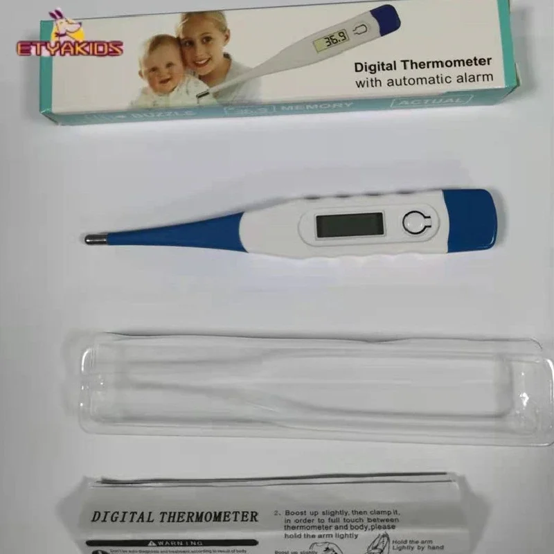 Lichaamsthermometer voor baby's, kinderen, volwassenen, elektronische nauwkeurigheid, digitaal temperatuurmeetinstrument, orale lichaamskop, gezonde zorg