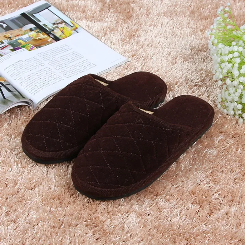 Fashion Fluffy Fur Slippers Indoor Warm Plush Home Slippers Woman Faux Fur Flat Heel Couple Slides for Men and Women Plus Size - view 6