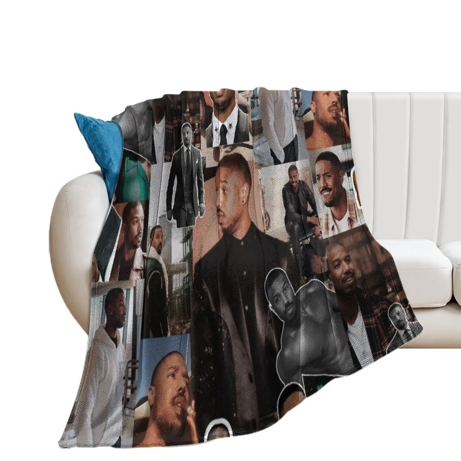 Michael B. Jordan photo collage Throw Blanket Blankets For Sofas Soft Blankets