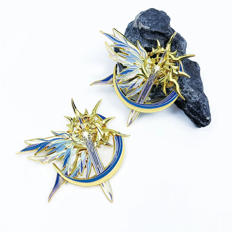 لعبة هونكاي: ستار السكك الحديدية Phainon تأثيري بروش نحو الفجر شارة معدنية ظهره الملابس الصدار دبابيس مجوهرات اكسسوارات #3