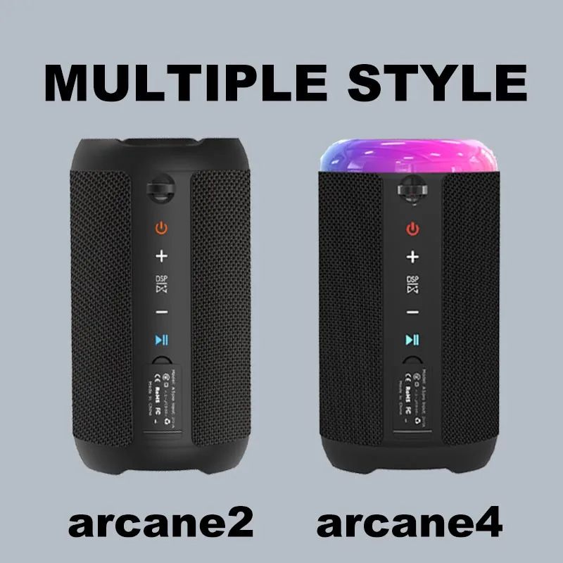 

Портативная колонка для мотоцикла, Bluetooth-динамик, беспроводная связь для басов, светодиодная подсветка, уличные колонки, сабвуфер, водонепроницаемая поддержка звукового ящика