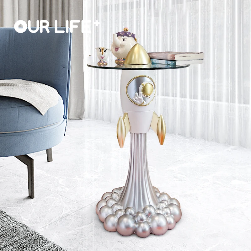 

Xl Spaceman Rocket Lift Table Several Living Room Large Sofa Side Table Decoration Floor Ornaments