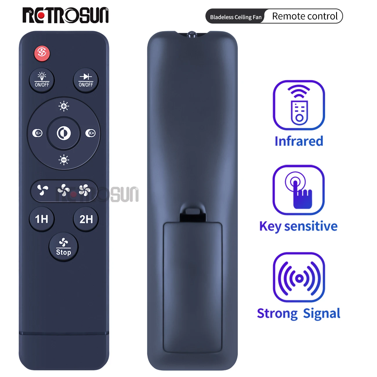 New Remote Control for PINFM Bladeless Ceiling Fan Wiht