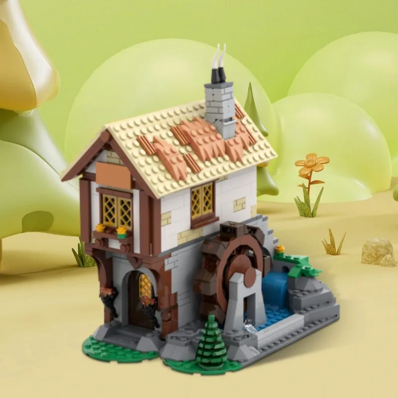

MOC-182367 Средневековый город Квадратный ковальник Строительные блоки Модель 10332 Замок Расширение Вид Кирпичи Сборка Игрушки Дети DIY Подарки