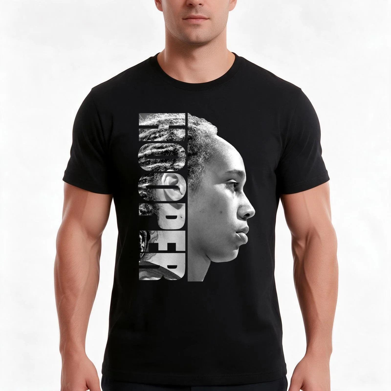 Brittney Griner - HOOPER T-Shirt Summer Casual Cotton Tee Oversized Streetwear Tops Vintage Graphic Print Unisex Men Women