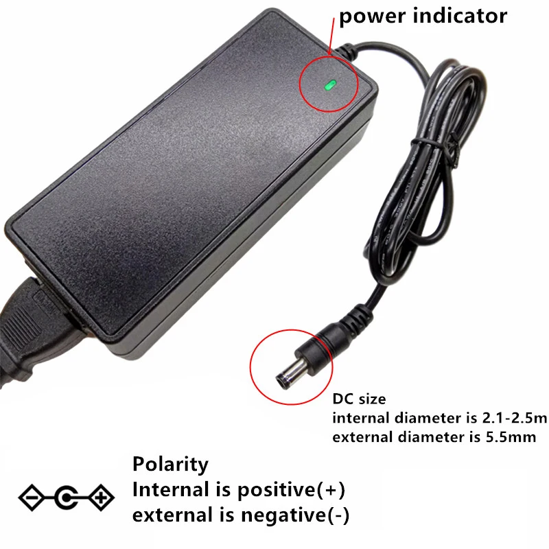 28V 2A 3A Switching Power Supply Adapter AC DC Adaptor 28V2A 28V3A 28 Volt Converter Adaptador EU US UK AU Plug 5.5mmx2.1-2.5mm