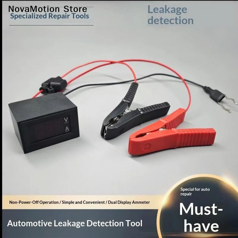 [NM]Vehicle Battery Leakage Detector Precise Multi-functional Quickly Tester With Voltage Display Automotive Relay Tester 1PC