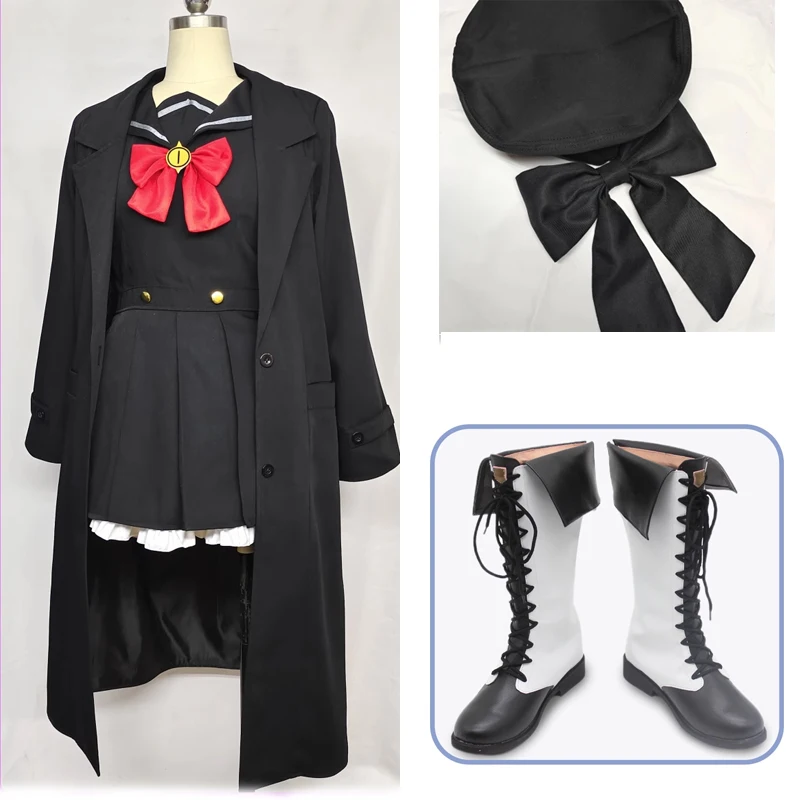 

Blue Anime Archive Cosplay Niyaniya Professor Costume Halloween Full Set boots Uniform clothing