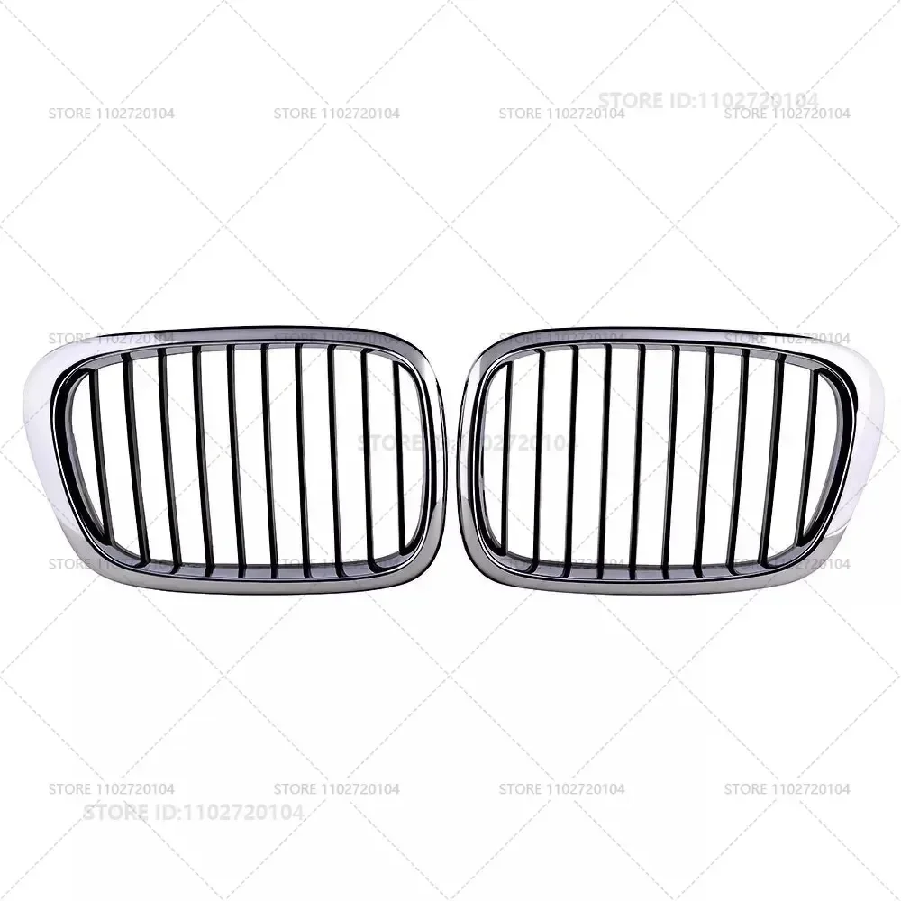For 1997-2003 BMW 525i 528i 530i 540i M5 (E39) Chrome Black Front Kidney Grille Car Accessories 51137005837 51137005838