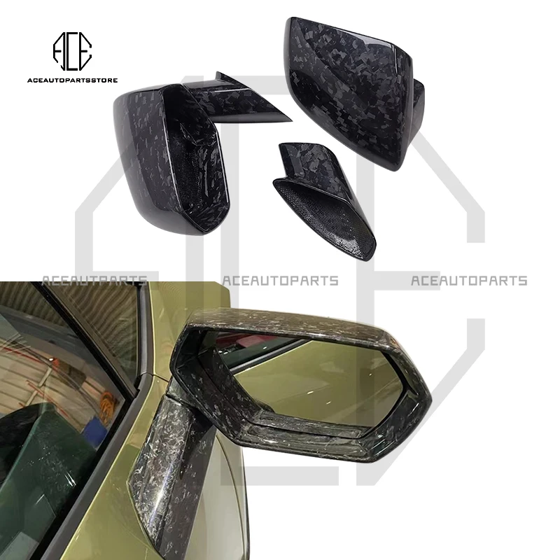 For Lamborghini Huracan LP610 LP580 Evo Rearview Mirror Shell Dry Carbon Fiber Interior Air Condition Vent Cover Trims Wholesale