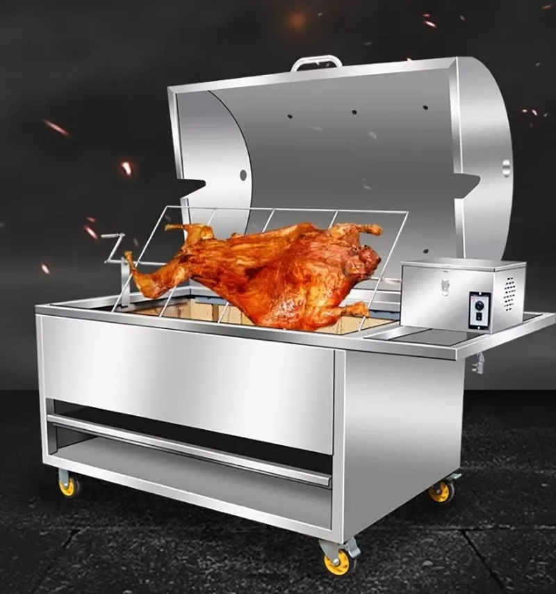 

Airo Customized Stainless Steel Charcoal Barbecue Meat Mutton Chicken Fish Pig Roast Kebab Charcoal BBQ