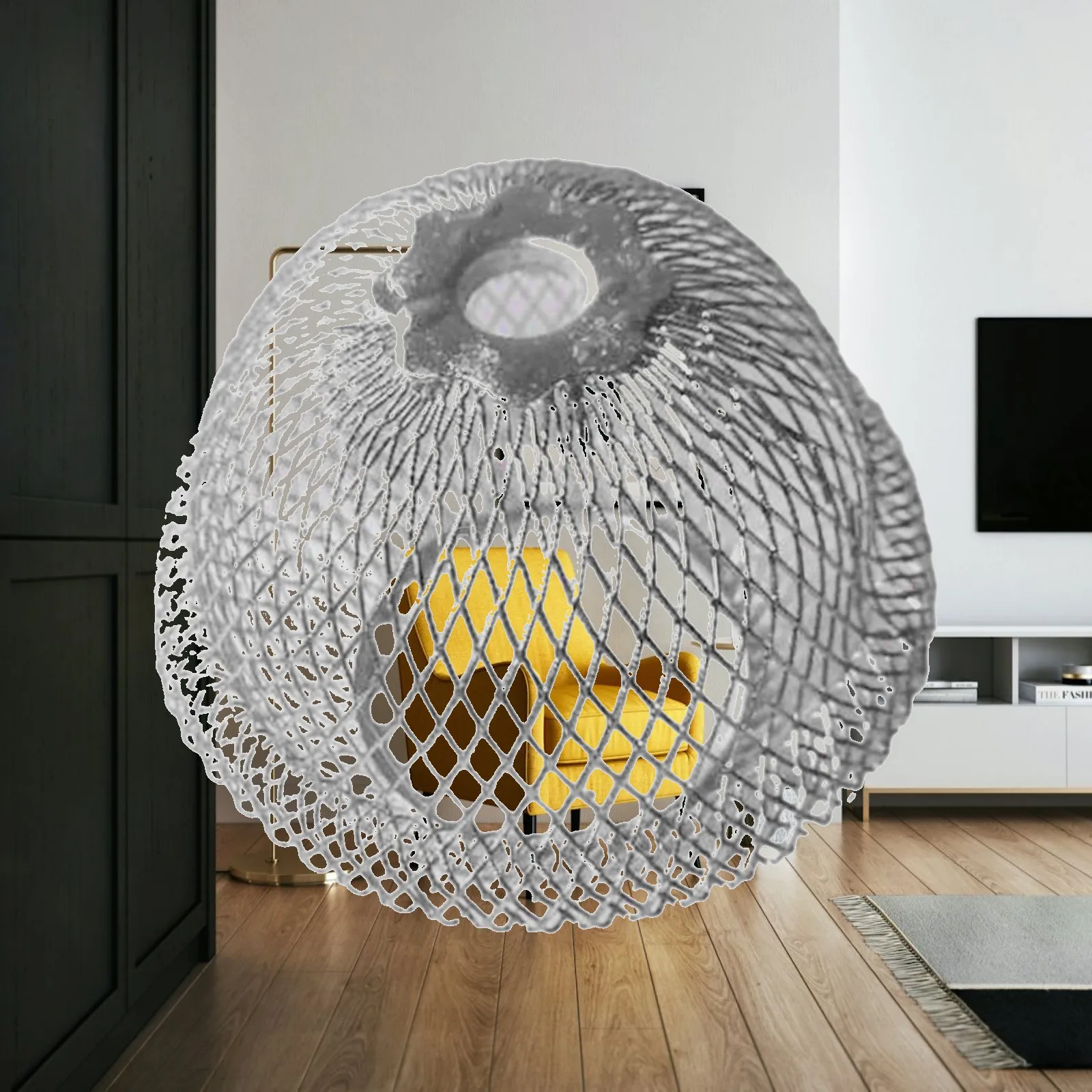 Iron Wire Lampshade Rustic Pendant Light Shade for Cafe Hotel Dining Room