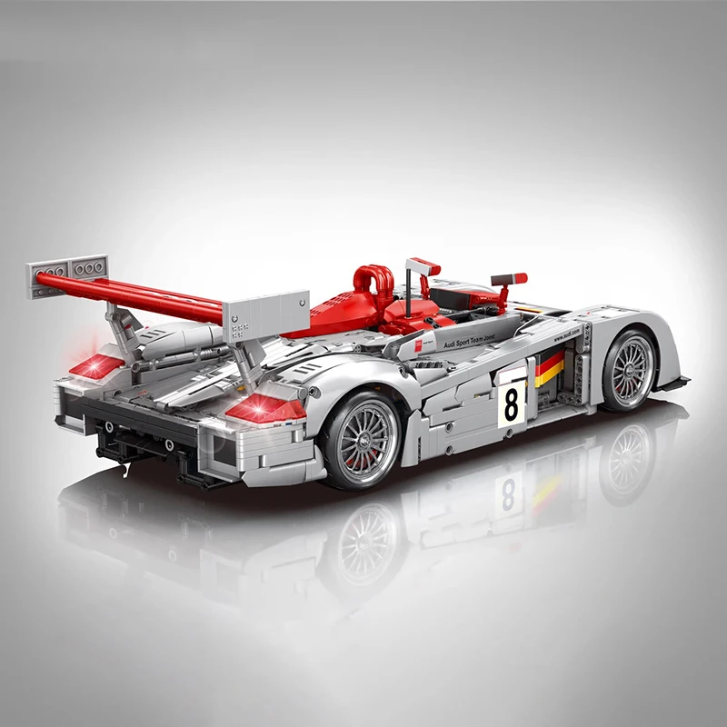 2426 pièces voiture de sport R8 blocs de construction 23044 vitesse technique course supercar véhicule voitures modèle briques jouets pour enfants adultes cadeaux