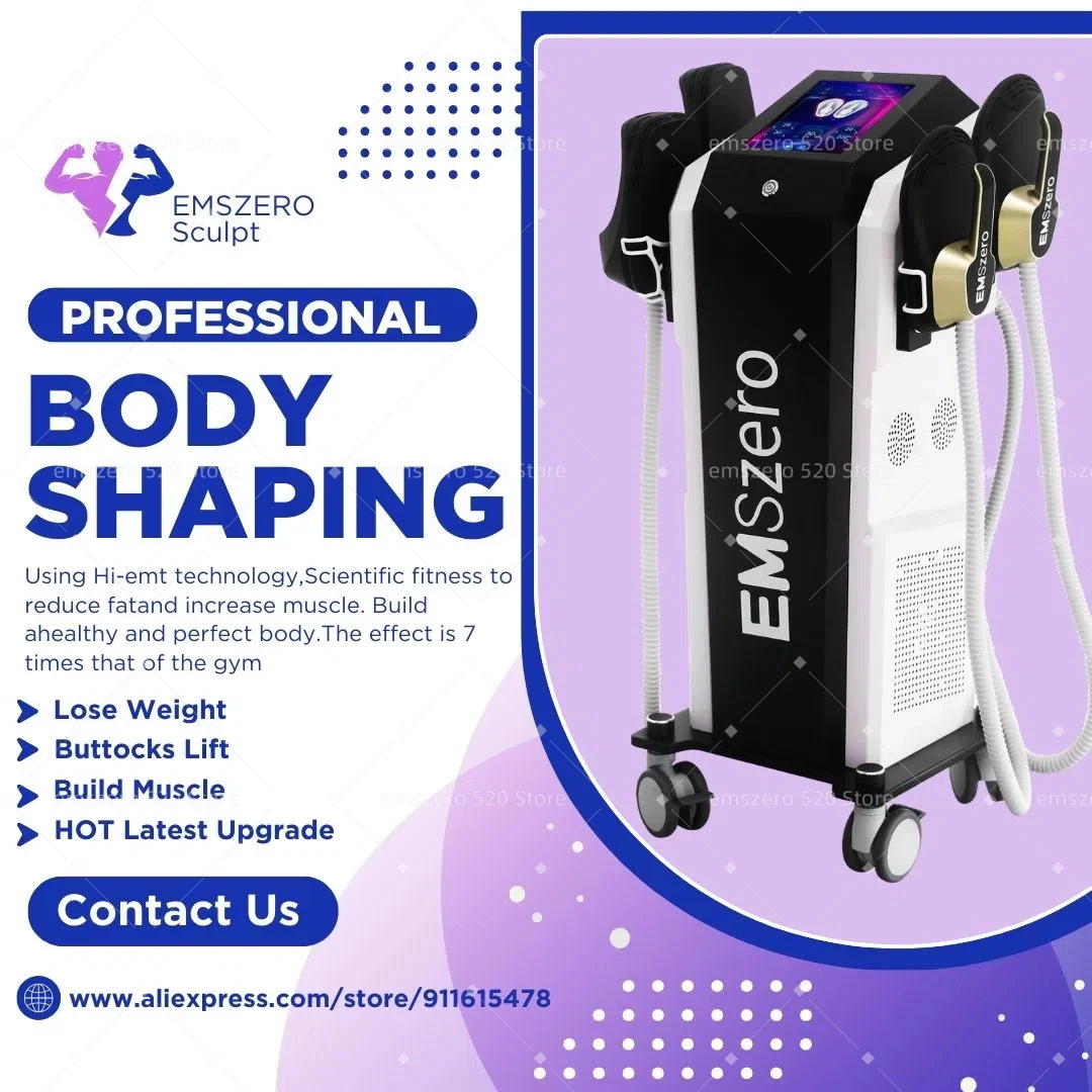 New Weight loss Nova Power 6500W 200HZ Fat Removal Body Contouring Muscle Stimulation Ems Body Sculpting Machine EMSZERO