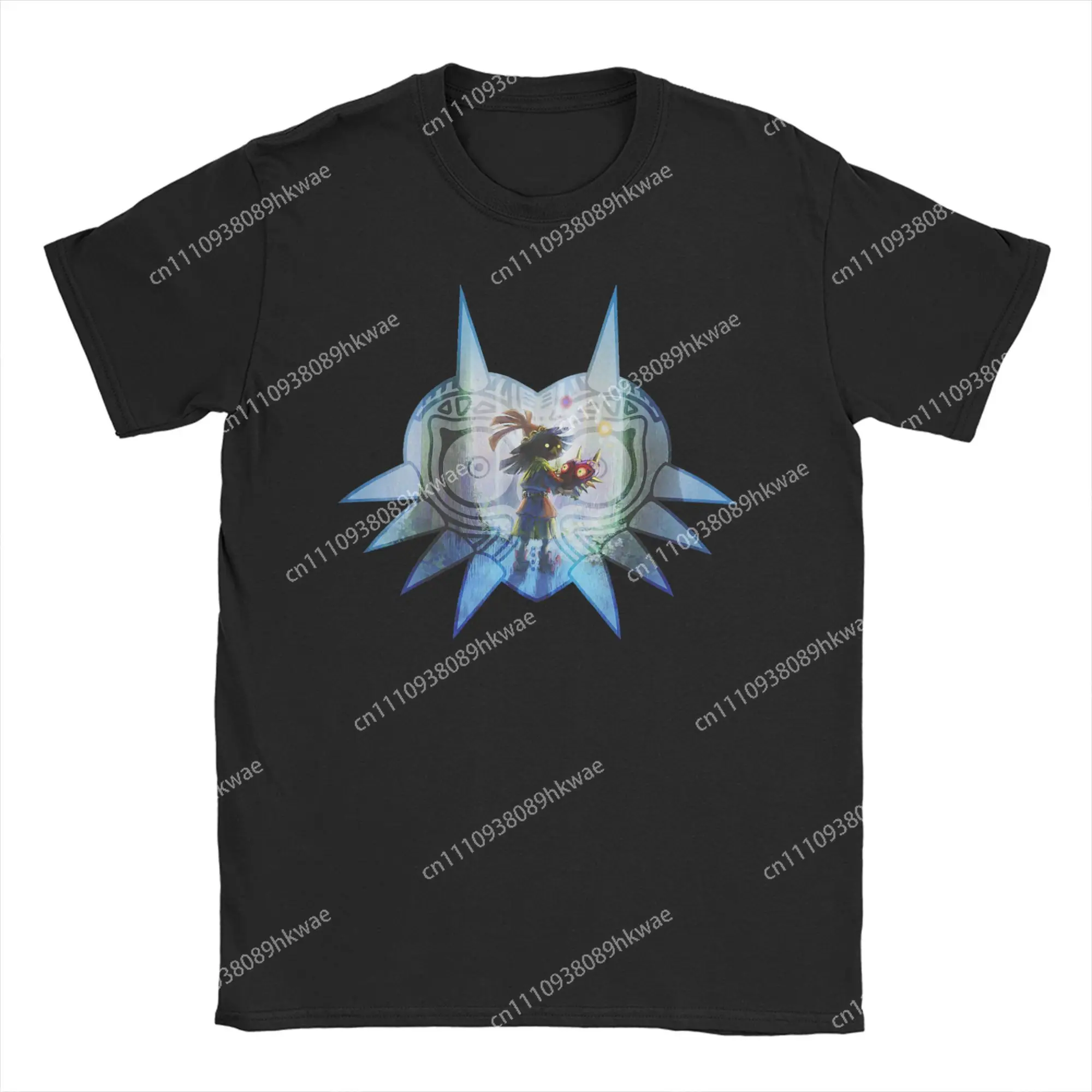 Majora's Mask Portrait Fill Zeldas Legend T Shirt Men Cotton Funny T-Shirts Round Neck Tee Shirt Short Sleeve Clothes Gift Idea