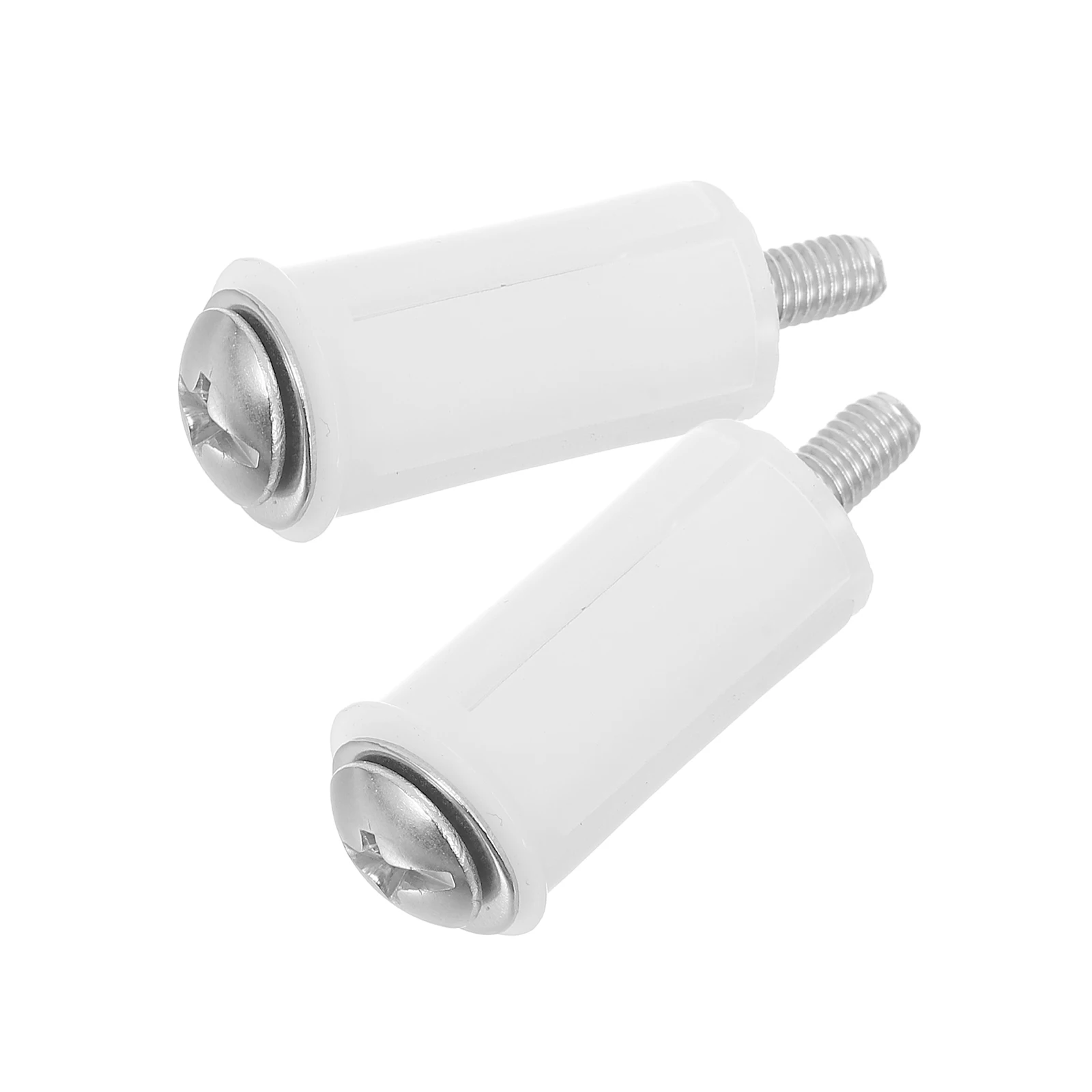 

2pcs Toilet Seat Screws Plastic Rubber Expansion Plugs Quick Release Universal Compatibility Secure Fixation Bathroom Facilities