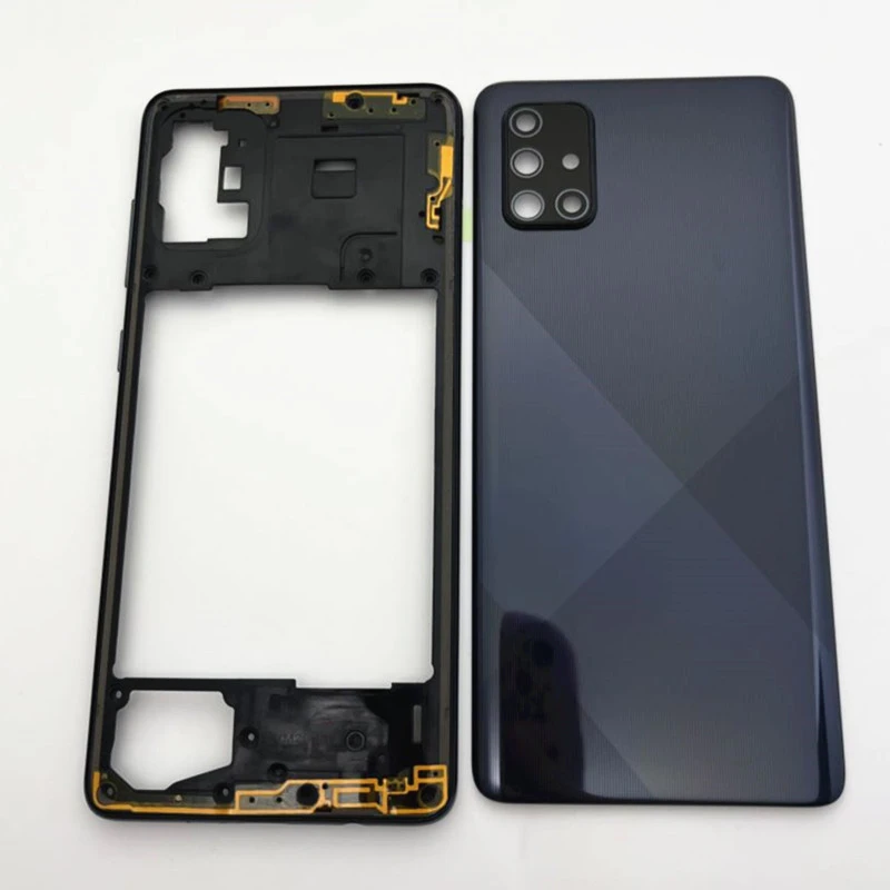 

For Samsung Galaxy A51 A515 / A71 2020 A715 A715F Battery Cover Rear Door Back Housing with Camera lens Replacement