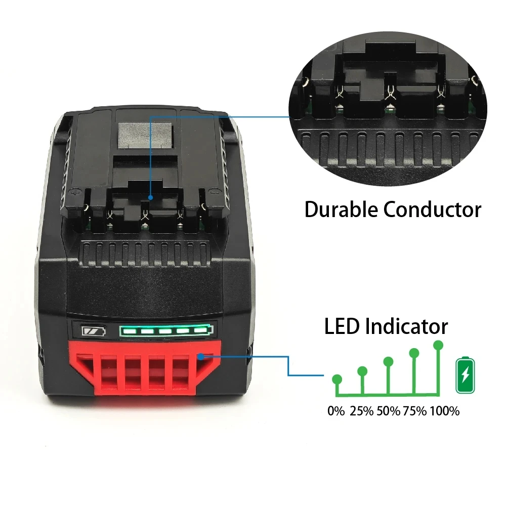 Bateria para o profissional 18V 21700 de for BOSCH, ProCore 18V, substituição do Li-íon para BAT609 e BAT618 com BMS, 8Ah,