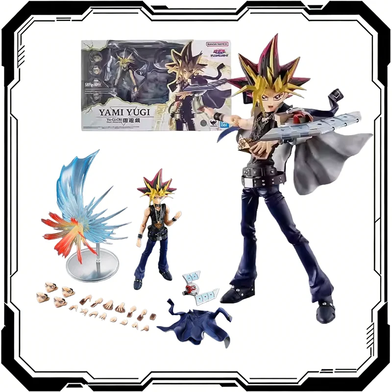 

Bandai Original S.H.Figuarts Yami Yu-Gi-Oh Muto Dark Yugi Pharaoh Atem Collection Anime Action Figure Model Articulated Toy Gift