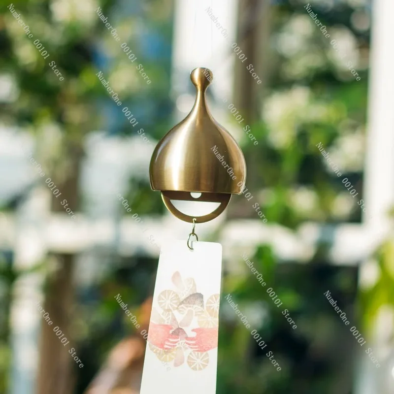 2026 Dopamine Style Wind Chime Fairy Bell Japanese Cute Mini Garden Courtyard Home Decor Hanging Ornament Healing Meditation