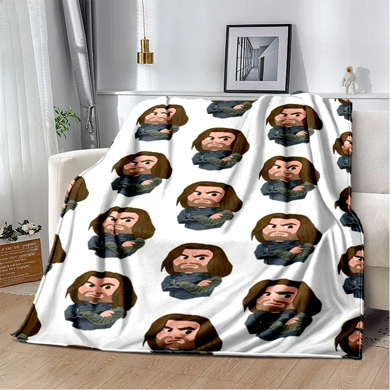 

3D Sebastian Stan Handsome Actro Soft Flannel Blanket for Bed Bedroom Sofa Picnic,Throw Blanket for Cover Office Gift Kids