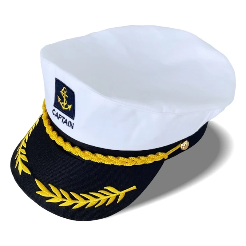 

Kids Navy Hat Yacht Military Hats Boat Skipper Ship Sailor Captain Costume Hat adjustable Cap Navy Marine Admiral