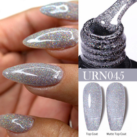 UR SUGAR 7.5ml Silver Glitter Nail Gel Polish Summer Laser Gold Sequins Manicure Semi Permanent Soak Off Nail Art Gel Varnish