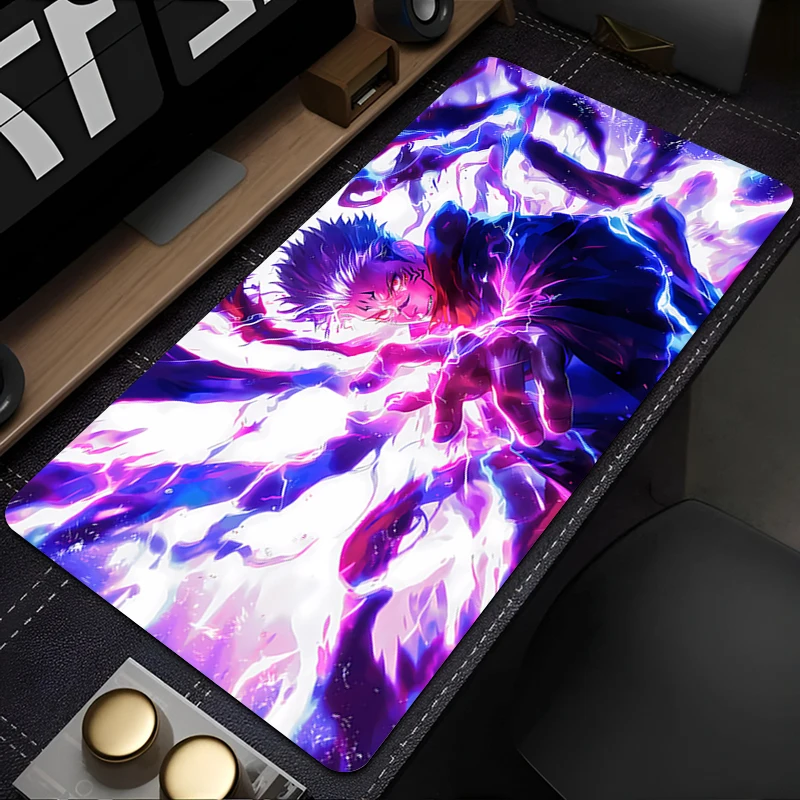 

Mouse Pad Gaming Mousepad Rubber Mouse Mat Gamer Desk Mat Mechanical Keyboard Jujutsu Kaisen Sukuna Desk Pads Mousepads