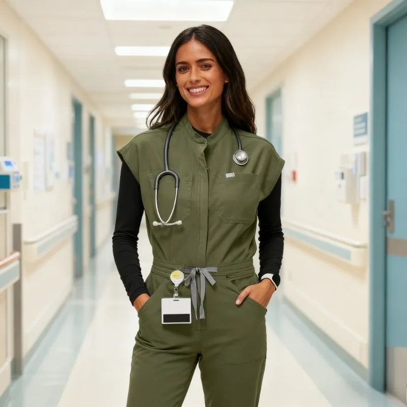 Matte Uniform Weibliche Krankenschwester Uniform Pflege Matte Top Elastische Matte Hosen Arzt Overall Spa Arbeit Anzug Set