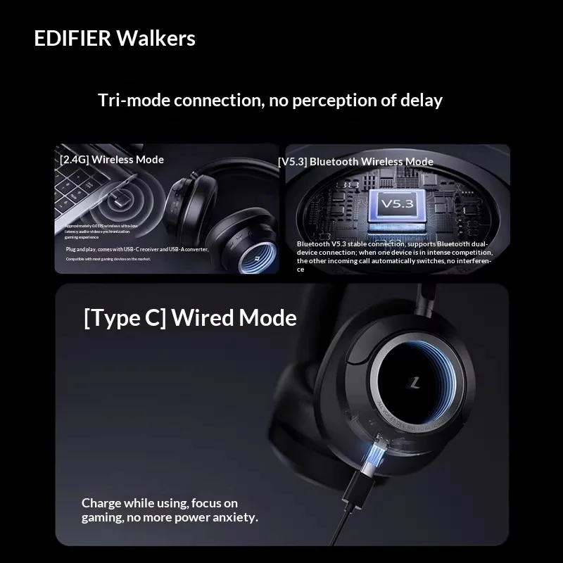 Edifier Halo Space Bluetooth headset headworn wireless the third mock examination noise reduction sports game headset