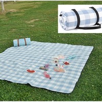 200x200cm Acrylic Picnic Blanket, Waterproof Beach Camping Mat - Stylish Ins Design, Portable for Fashion Outdoor Enthusiasts