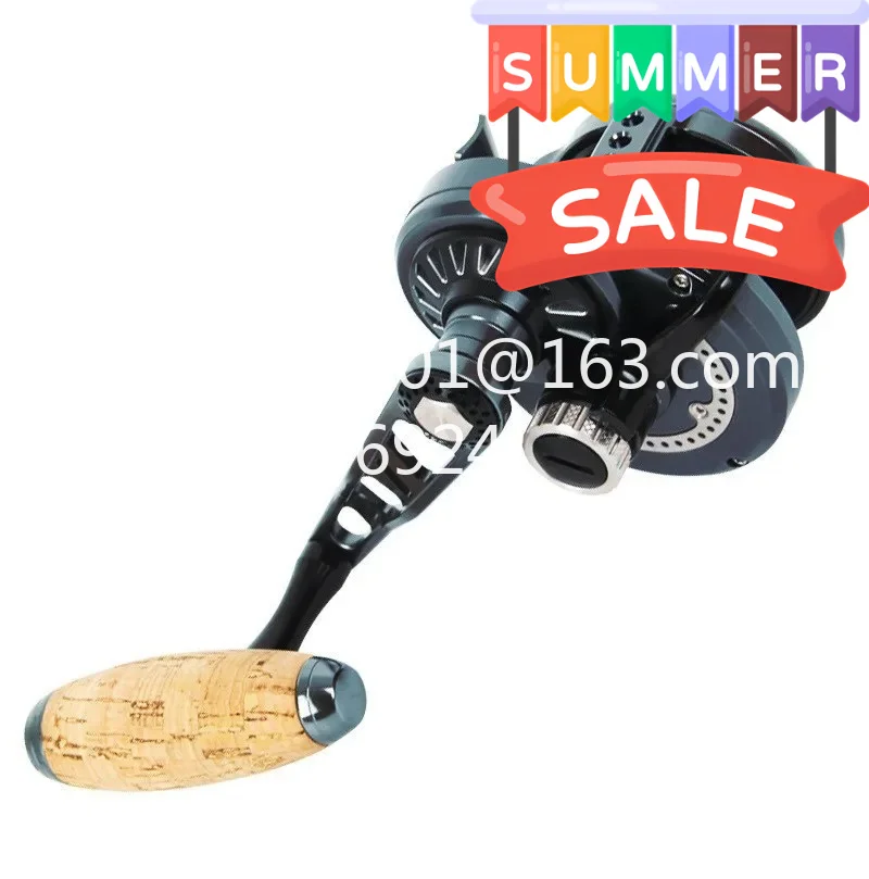 6.3:1 Gear Ratio Saltwater Fishing Aluminum Alloy Metal Reels 9+2BB Left Hand Deep Sea Boat Slow Pitch Jigging Reel Drum Reel
