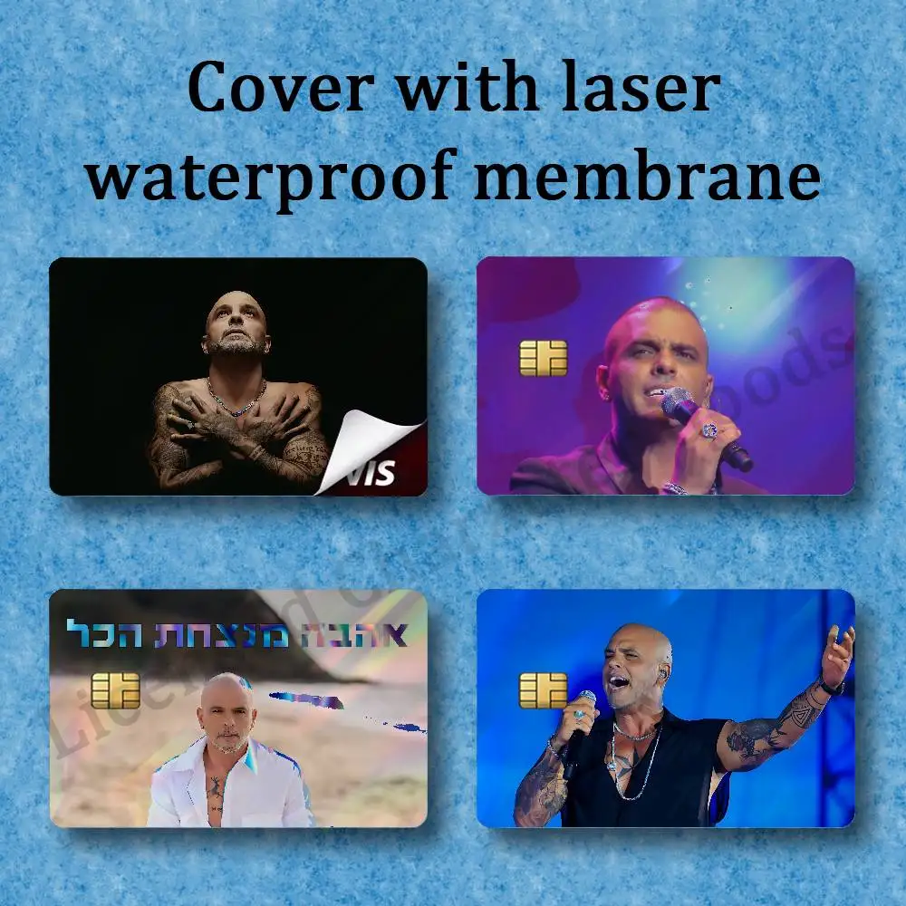 Eyal Golan Laser Film Card Skin Sticker Fanart Card 54x85mm Custom Chip Cutout Full Wrap Half Cover