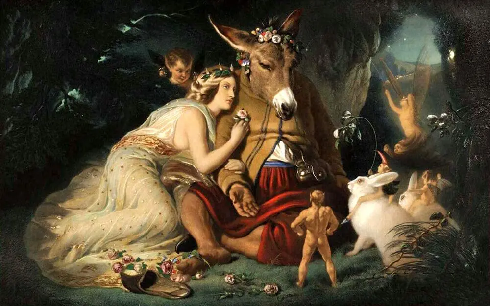 Midsummer Night's Dream Donkey Rabbits Metal Tin Sign Captain Pirate Bar Pub Man Parking Cave Kitchen Plaque Party Friendsh sign