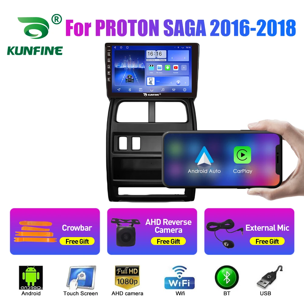 10.33 Inch Car Radio For PROTON SAGA 2016-2018 2Din Android Octa Core Car Stereo DVD GPS Navigation Player QLED Screen Carplay