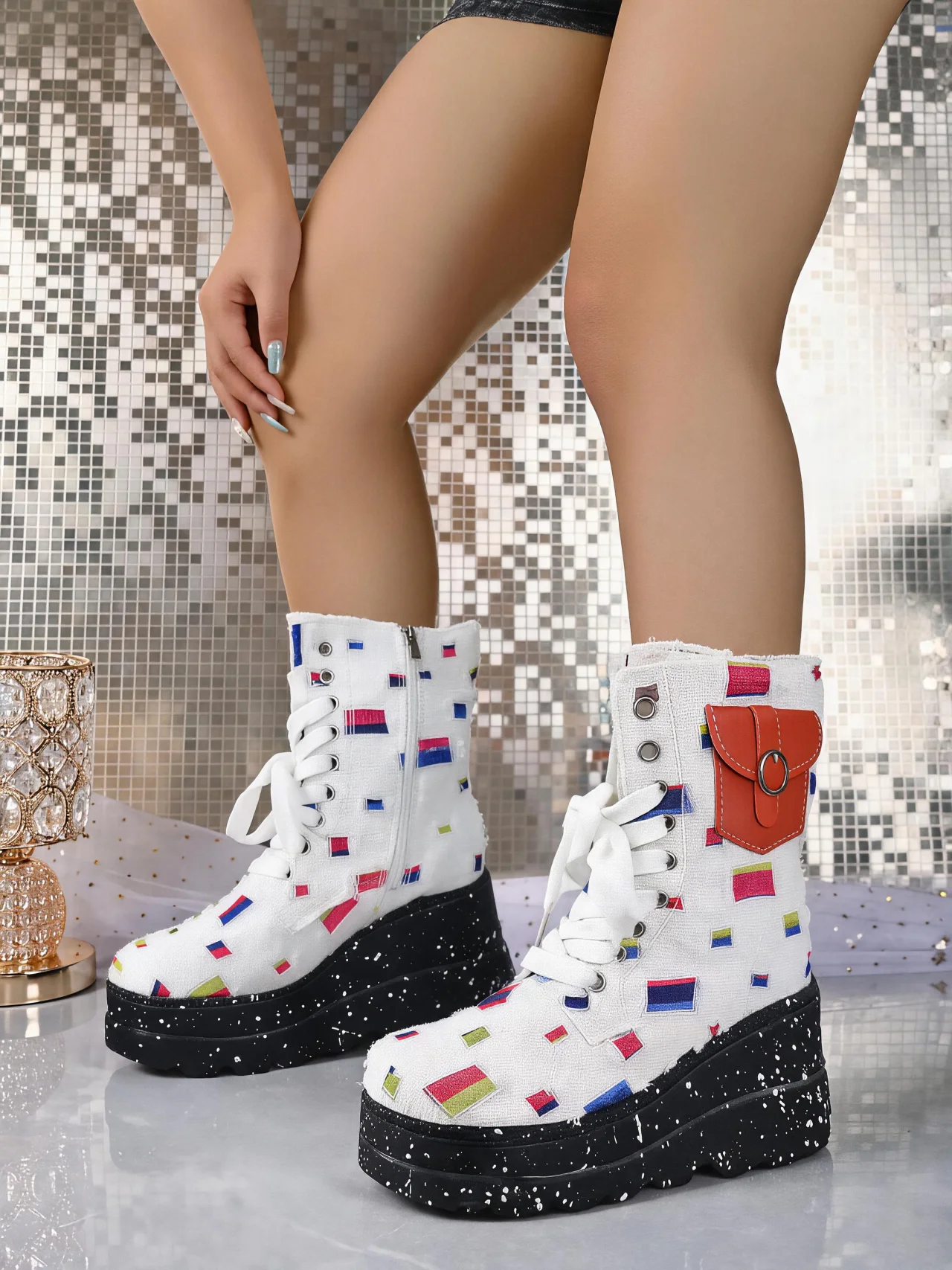 16cm Invisible Height Increasing Shoes, Super High 16cm, Women's Premium High-Top Shoes