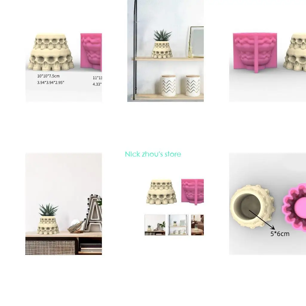 

E15E силиконовая форма для цветочного горшка, сделай сам, суккуленты, бетонный цветочный горшок, гипсовая цементная форма