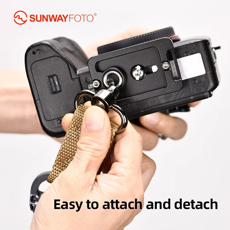 SUNWAYFOTO SP-60QB Arca Swiss Quick Release Plate Camera QR Plate with QD Sling Mount SP-60QB