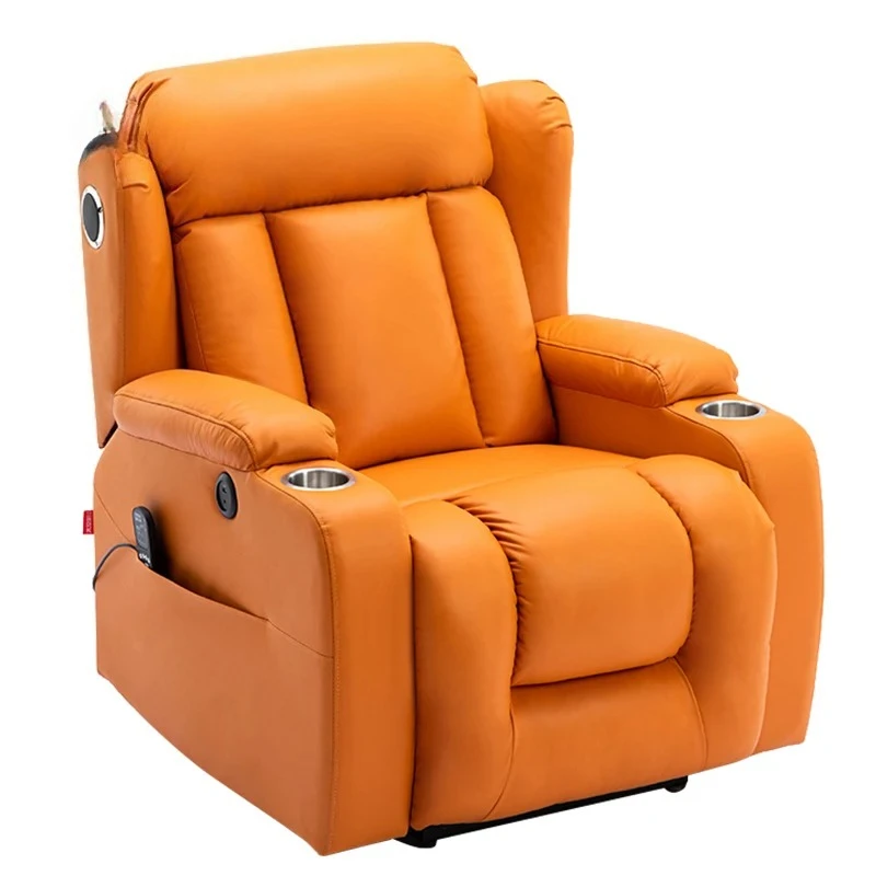 

Modern Eco Leather Electric Recliner Chair for Sound System Audio Leisure Relax Luxury Massage Single Seat with Functional