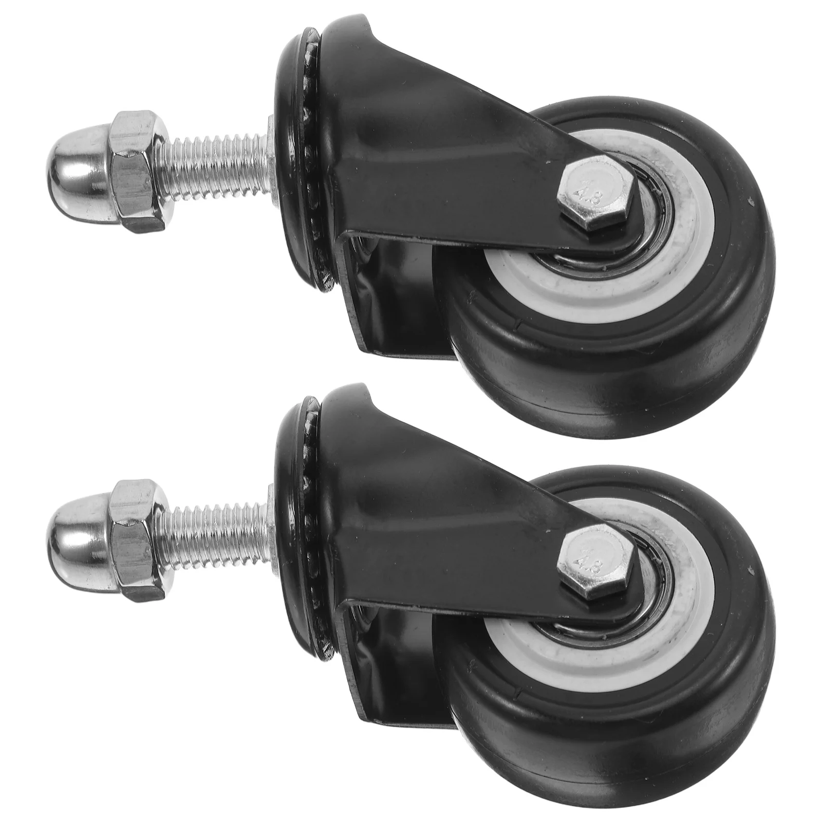 

2pcs Replacement Caster Wheels For Squeegee Universal Swivel Mini Low Profile Ball Bearing Silent Rollers Tennis Basketball