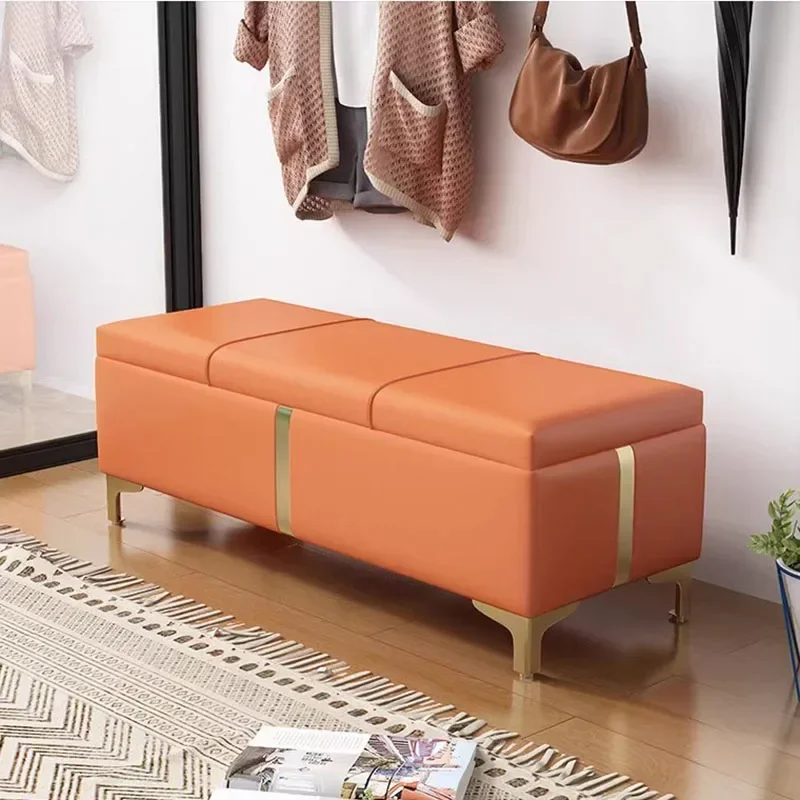 Premium Living Room Shoe Rack Organizer Storage Bench Replica Luxury Shoe Shelf Slippers