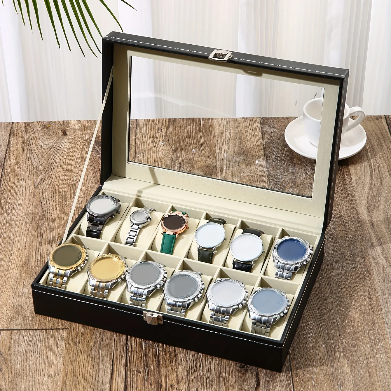 صندوق تخزين ساعات من الجلد الص - مراجعة Jewelry Box That Holds Watches وسعره