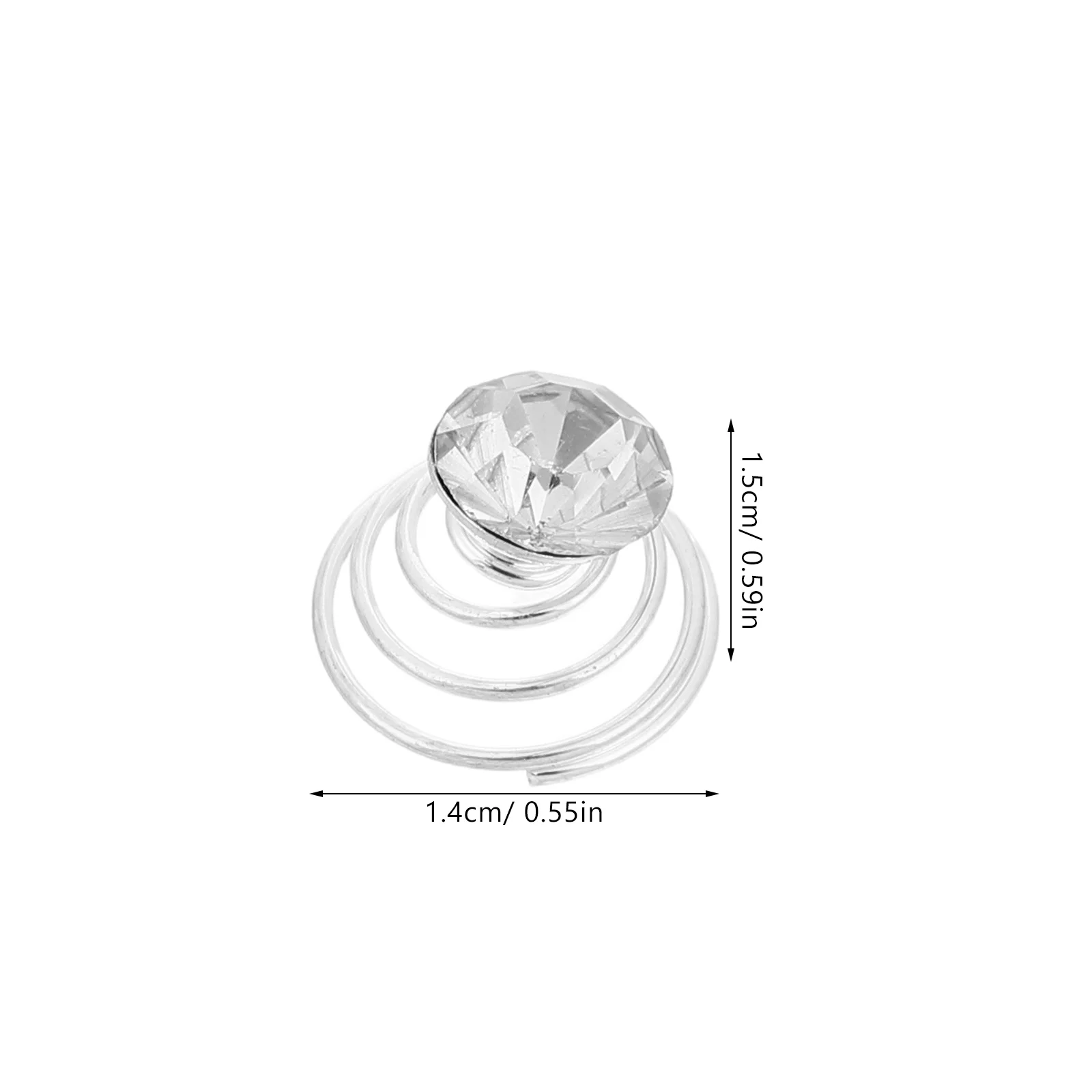 60 قطعة مقاطع الشعر الربيع دوامة حجر الراين اللؤلؤ زهرة لفائف دبابيس الشعر للنساء الزفاف حفل زفاف حفلة موسيقية المشابك الصغيرة #4
