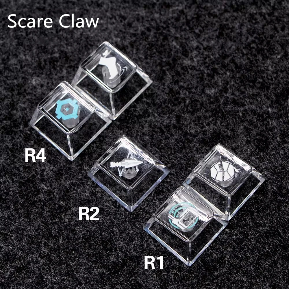Transparent Keycaps Cherry Profile PC Material Key Caps Mechanical Keyboard DIY Keycap For Delta Action Kai Silva Roy Smee