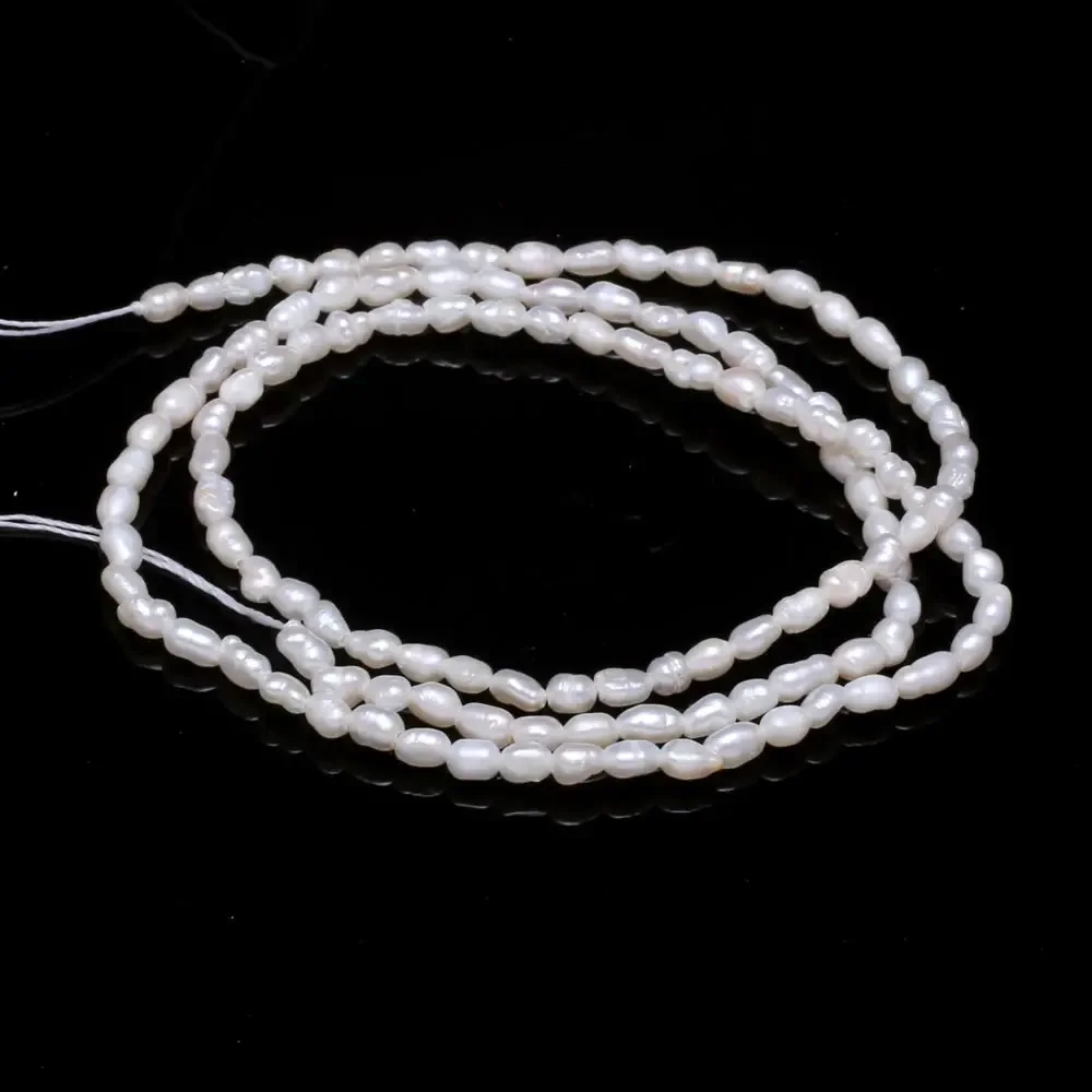 Natural Freshwater Pearl Beads High Quality irregular shape Punch Loose Beads for DIY Necklace Bracelet Jewelry Making 2-2.5mm