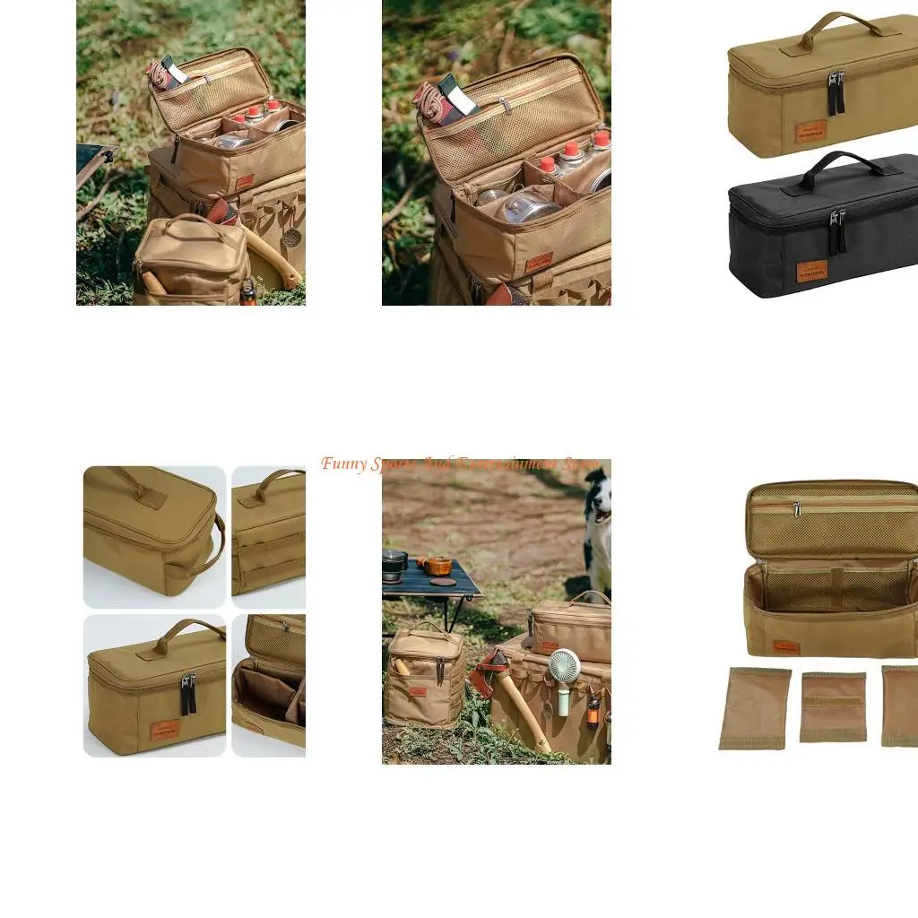 

C4DE Large Capacity Oxford-Cloth Tote Travel Gadgets Portable Out Shower Box Camping Storage Bag Outdoor Tableware Bag