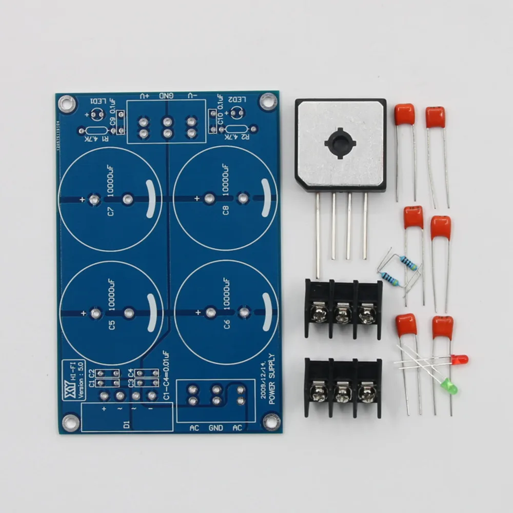 HiFi 35A Dual Power Supply Board Rectifier Filter High Power Kit For Audio Amp