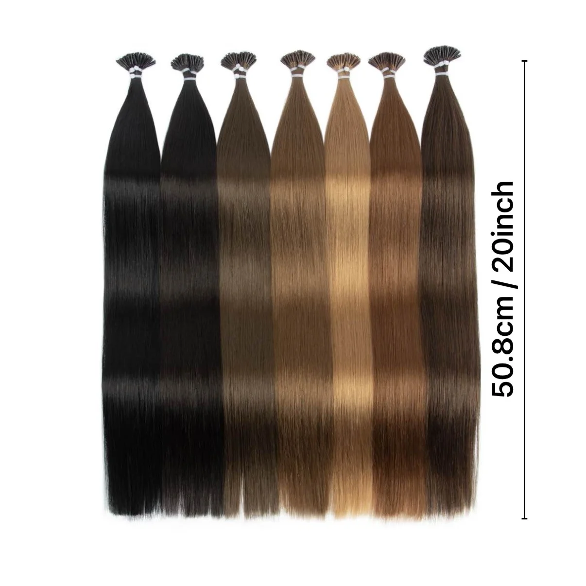 I-Tip Synthetic Hair Cold Tip Design Damage-Free Reusable Styling Hair Extensions 50g image 3